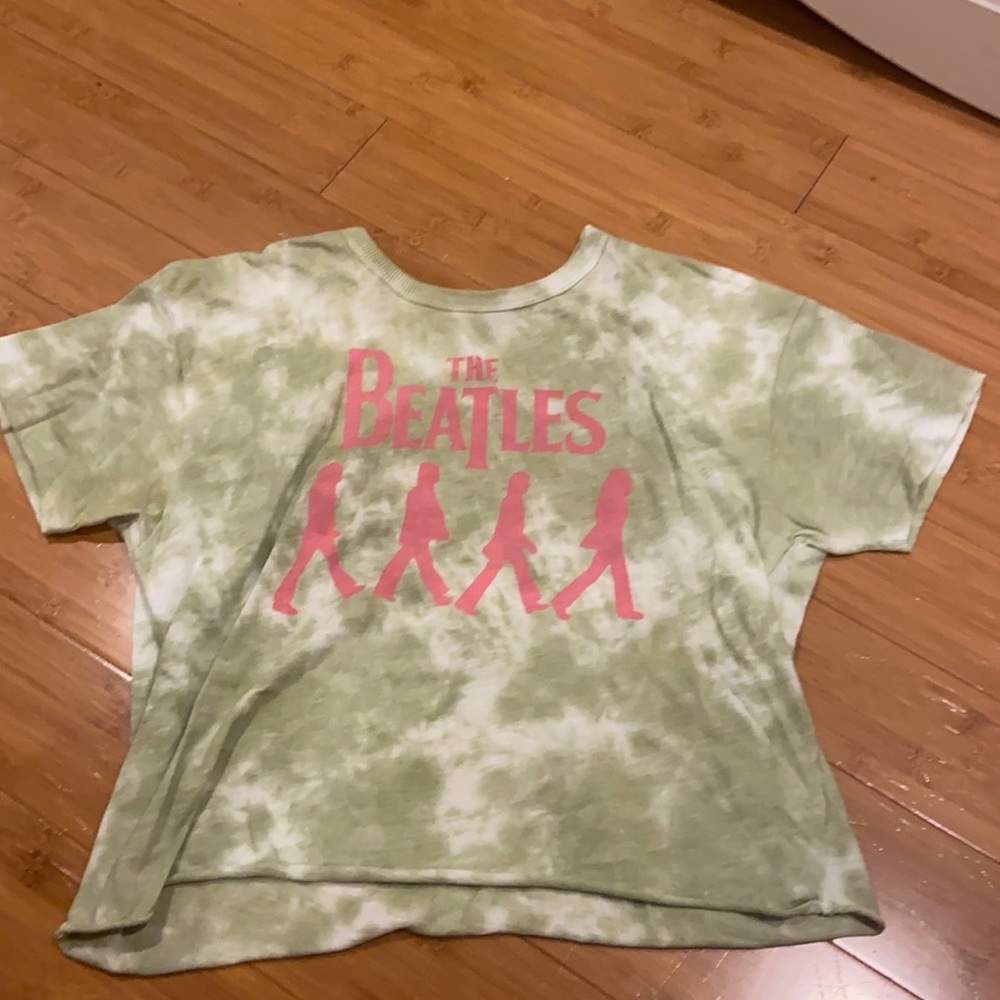 green tie-die beatles t-shirt